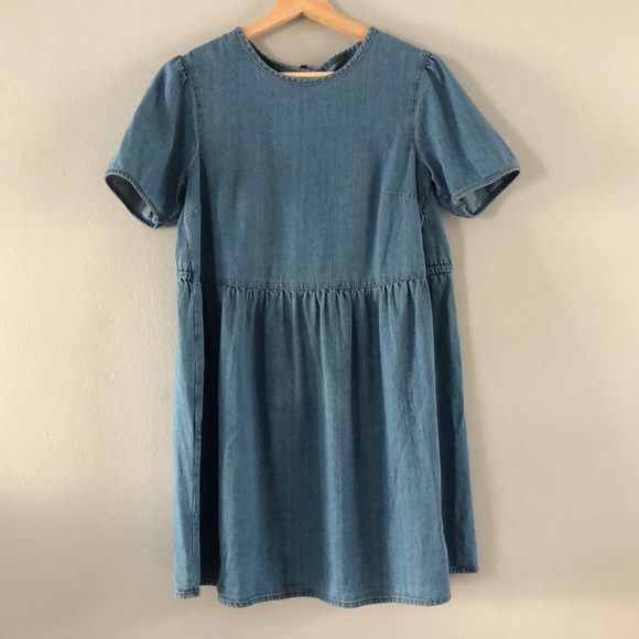 ASOS Denim Babydoll Dress - Picture 1 of 8